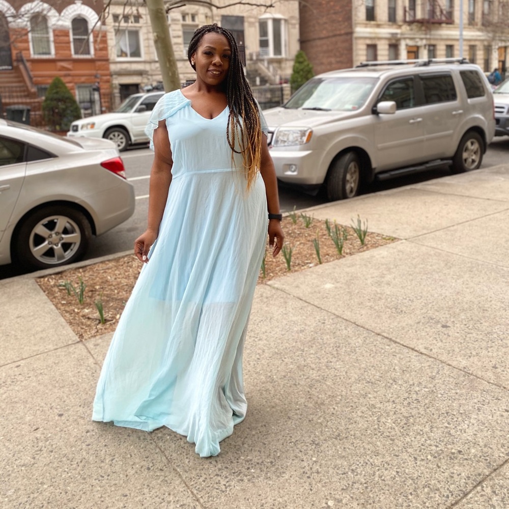 Cape Maxi Dress